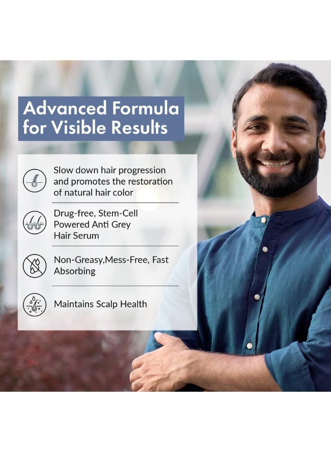 ثريفيكو سيروم ثرايف كو المضاد للشيب | يعكس ويحد من ظهور الشعر الرمادي | يحتوي على أركوليس والبيوتين ومستخلص الشاي الأسود | خفيف الوزن، غير لزج وعديم الرائحة | مناسب للرجال والنساء | 50 مل (عبوة من 3 قطع) - Image 2